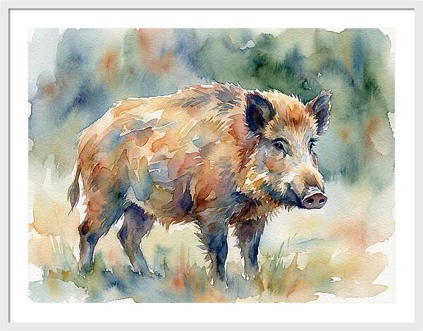 Majestic Wild Boar Portrait