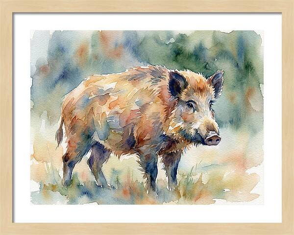 Majestic Wild Boar Portrait