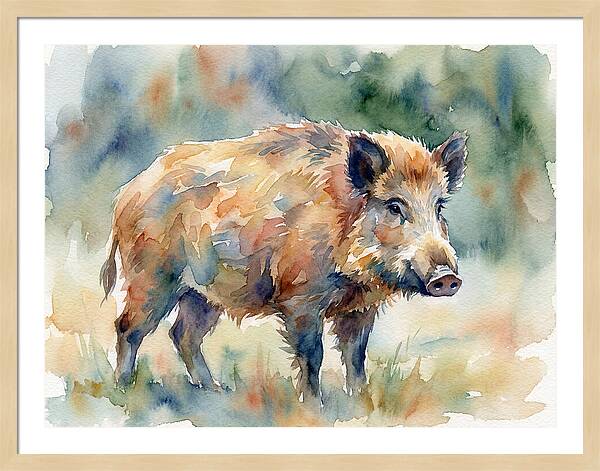 Majestic Wild Boar Portrait