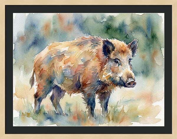 Majestic Wild Boar Portrait