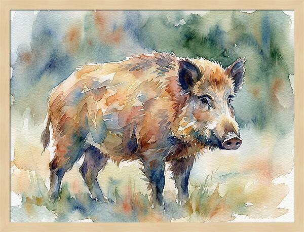 Majestic Wild Boar Portrait