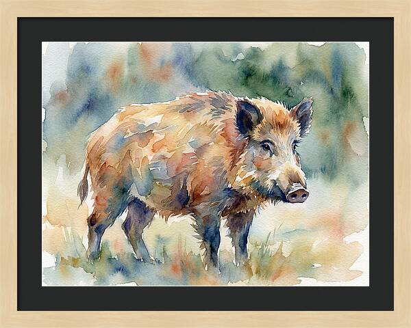 Majestic Wild Boar Portrait