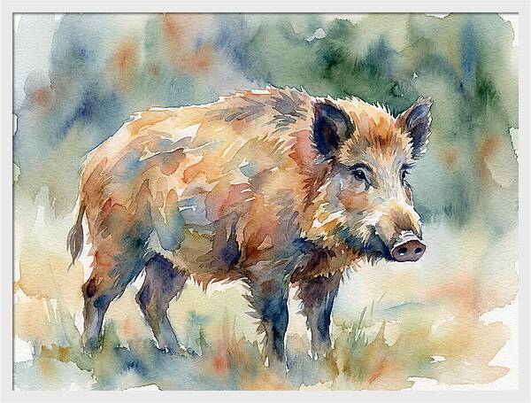 Majestic Wild Boar Portrait