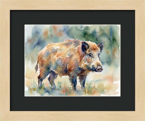Majestic Wild Boar Portrait