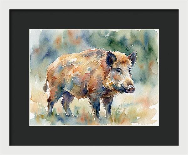 Majestic Wild Boar Portrait
