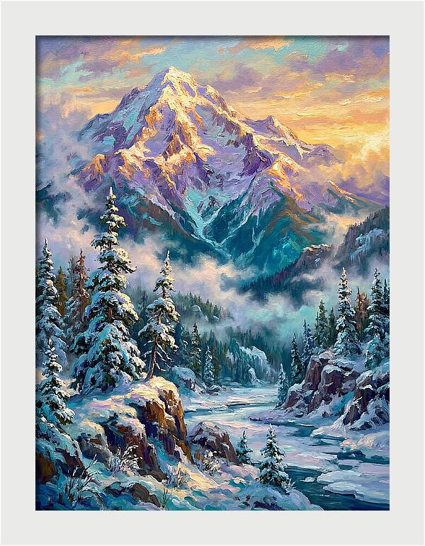 Majestic Winter Peaks