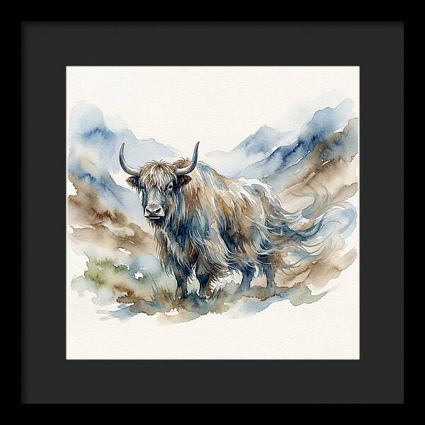 Majestic Yak In Watercolor