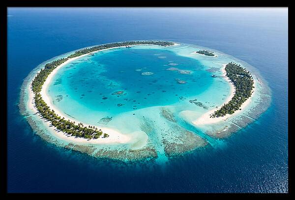Maldives Aerial Atoll View