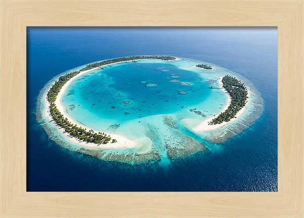 Maldives Aerial Atoll View
