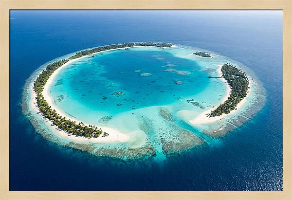 Maldives Aerial Atoll View