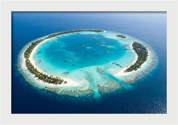 Maldives Aerial Atoll View