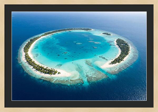 Maldives Aerial Atoll View