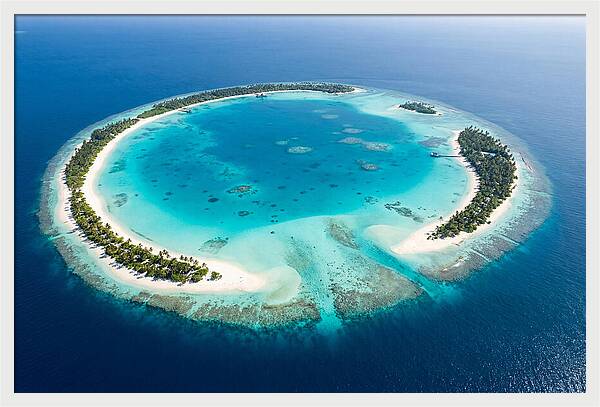 Maldives Aerial Atoll View