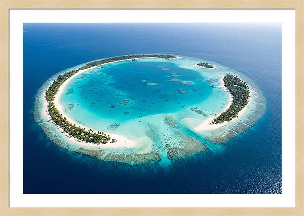 Maldives Aerial Atoll View