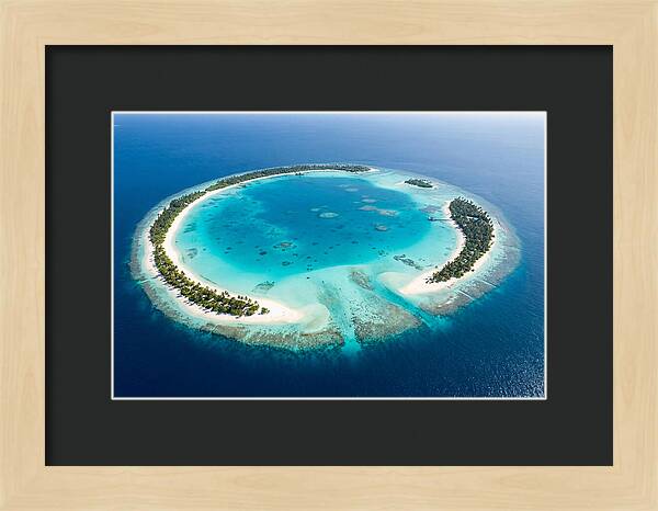 Maldives Aerial Atoll View