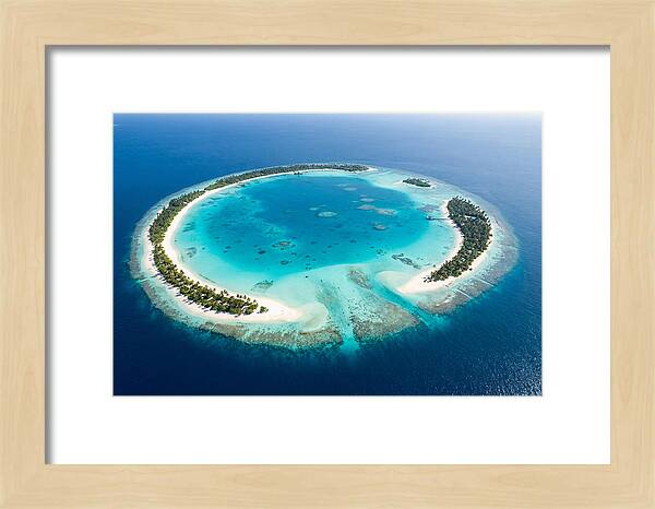 Maldives Aerial Atoll View