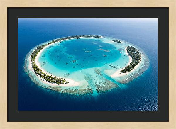 Maldives Aerial Atoll View