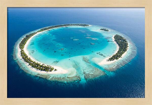 Maldives Aerial Atoll View