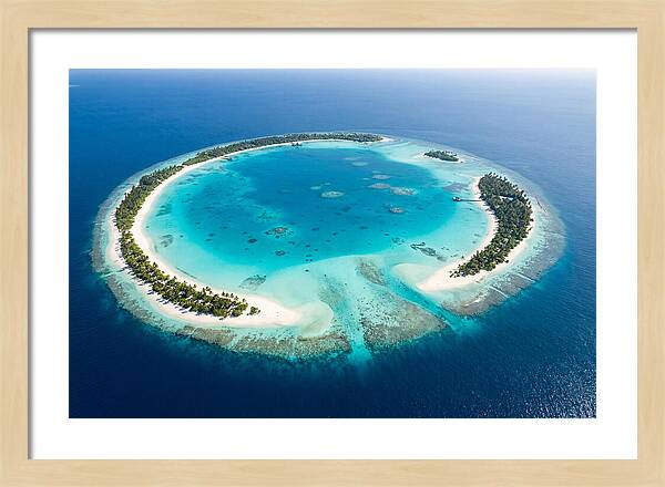Maldives Aerial Atoll View