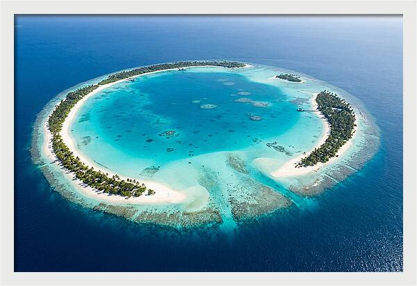 Maldives Aerial Atoll View
