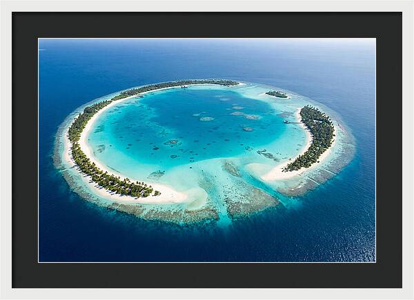 Maldives Aerial Atoll View