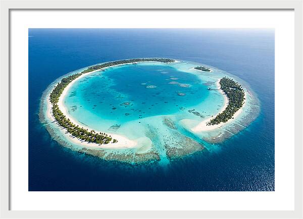 Maldives Aerial Atoll View