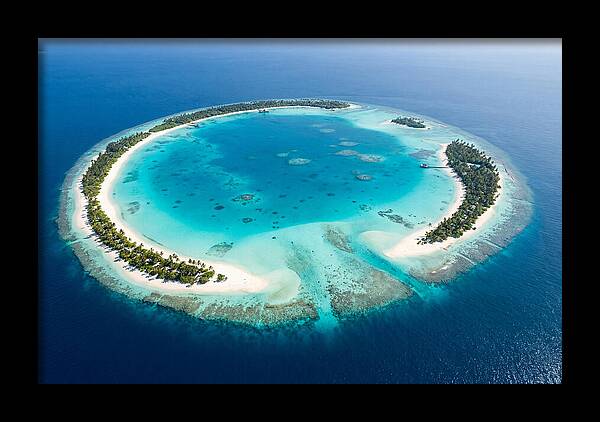 Maldives Aerial Atoll View