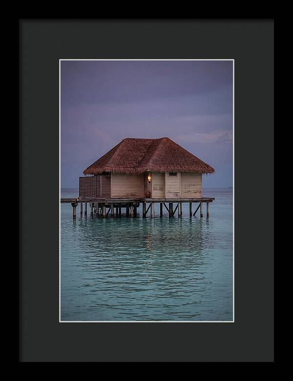 Maldives Overwater Bungalow At Twilight