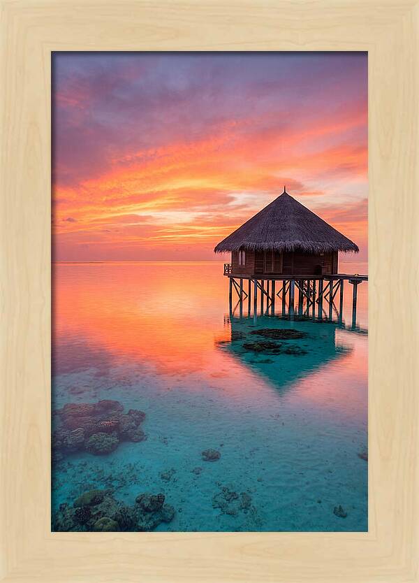 Maldivian Sunset Serenity