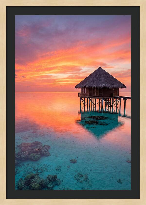 Maldivian Sunset Serenity