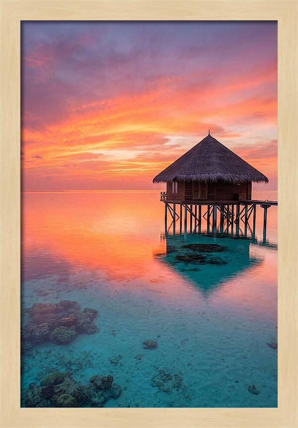 Maldivian Sunset Serenity