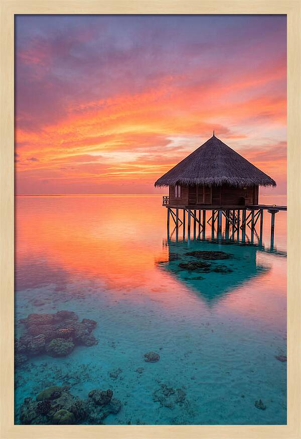 Maldivian Sunset Serenity