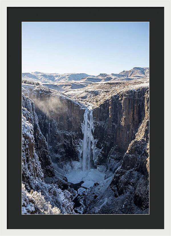 Maletsunyane Falls In Winter