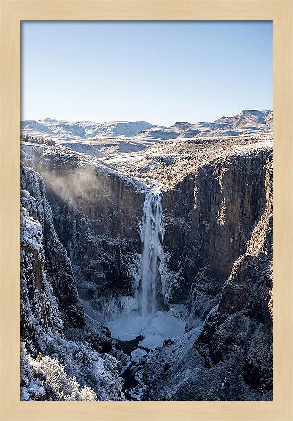 Maletsunyane Falls In Winter