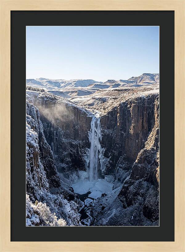 Maletsunyane Falls In Winter