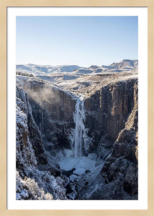 Maletsunyane Falls In Winter