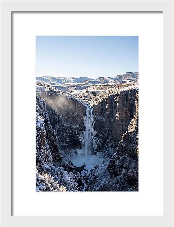 Maletsunyane Falls In Winter