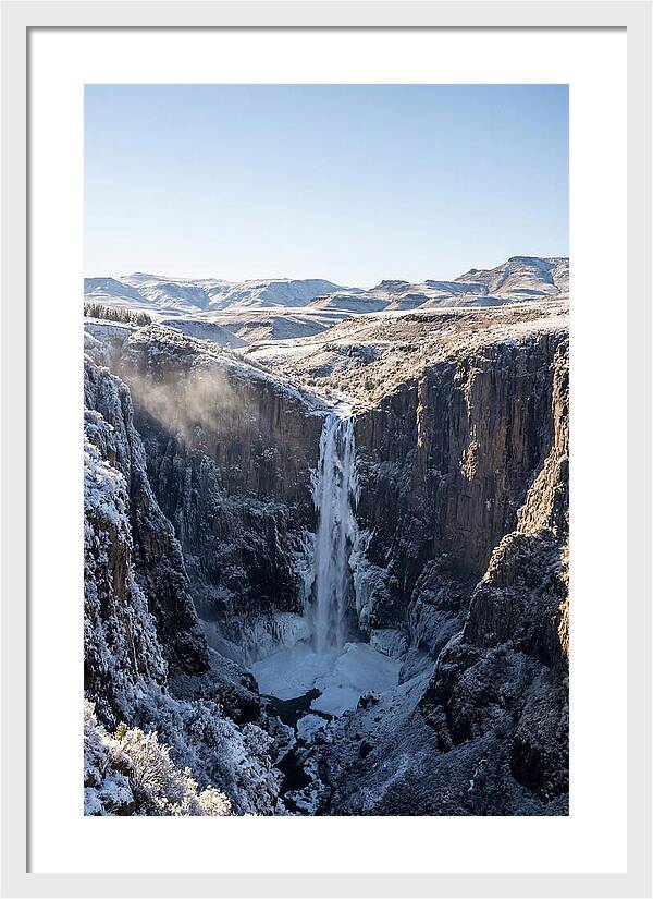 Maletsunyane Falls In Winter
