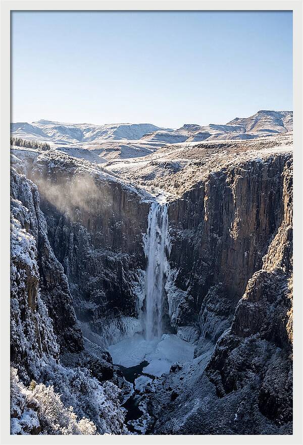Maletsunyane Falls In Winter