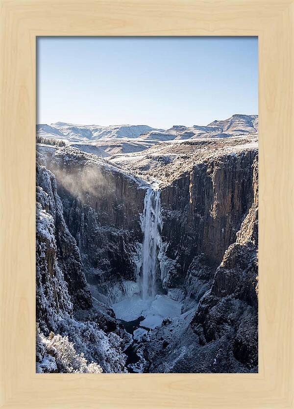 Maletsunyane Falls In Winter