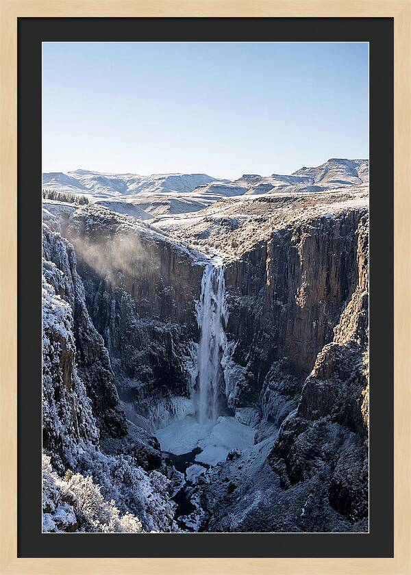 Maletsunyane Falls In Winter