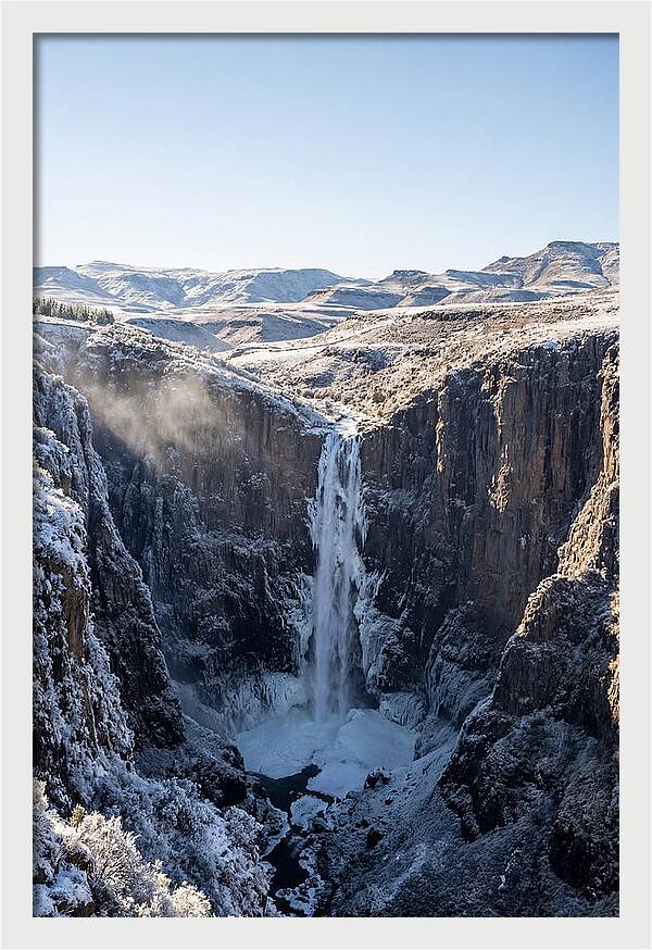 Maletsunyane Falls In Winter