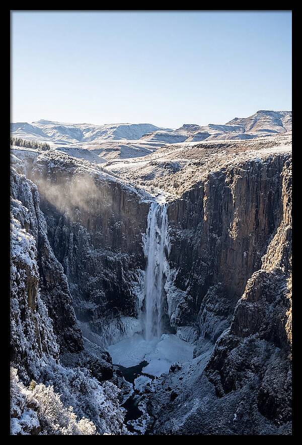 Maletsunyane Falls In Winter