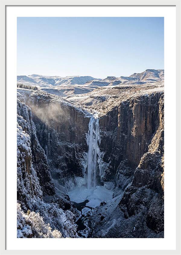 Maletsunyane Falls In Winter