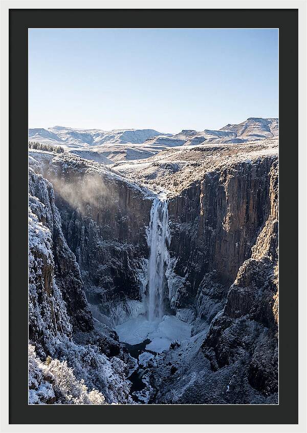 Maletsunyane Falls In Winter
