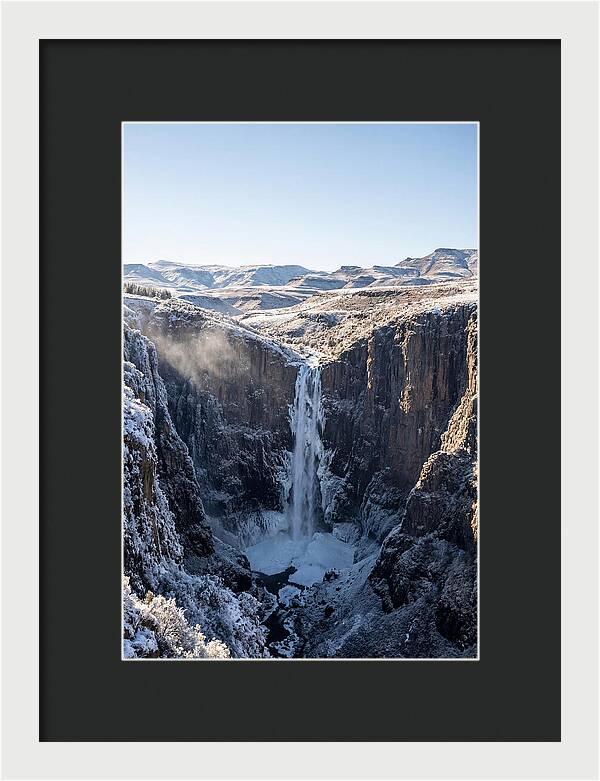 Maletsunyane Falls In Winter