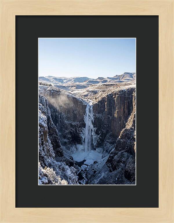 Maletsunyane Falls In Winter