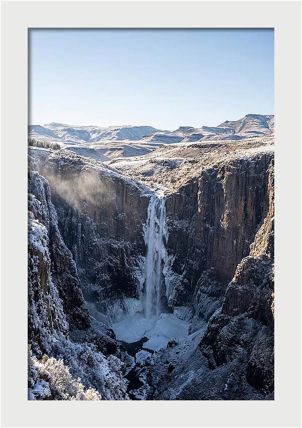 Maletsunyane Falls In Winter