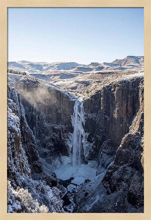 Maletsunyane Falls In Winter