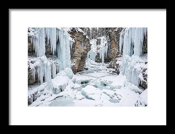 Maligne Canyon In Winter